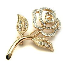 伊泰莲娜丽晶合金胸针 幻影花金饰，演绎珠宝艺术新篇章